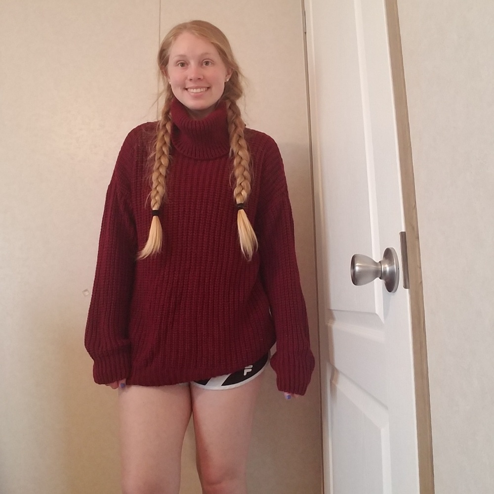 Boohoo Oversized Turtleneck Sweater